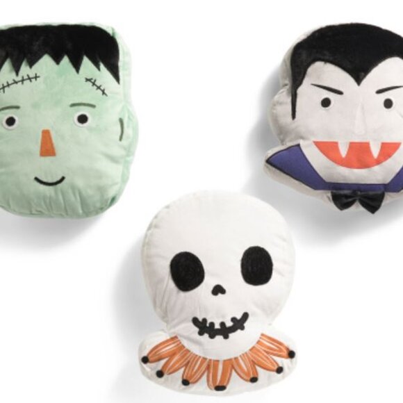 🎃 Halloween EnVogue 14x16 Mummy Vampire Frankenstien  3Pack Pillow Set - Picture 1 of 4